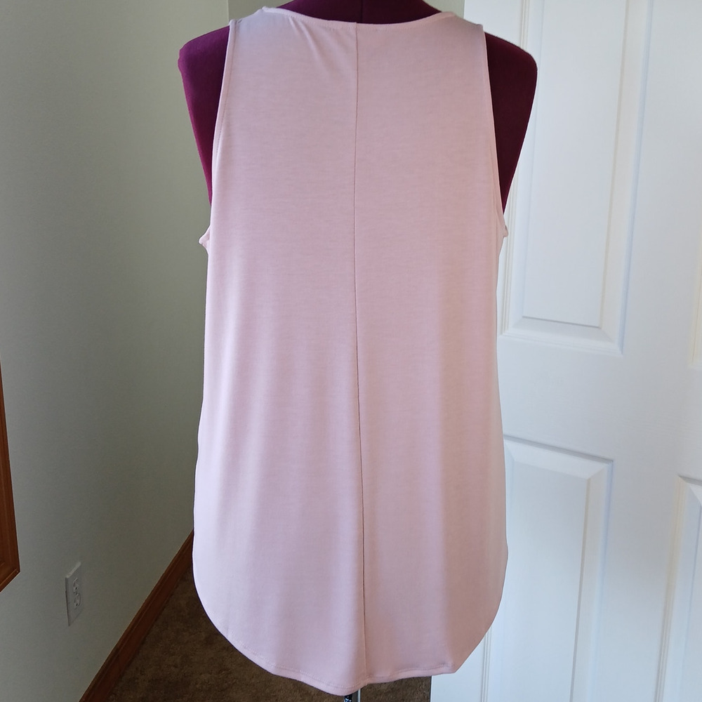 1X Dark Burgundy Scoop Neck Round Hem Tank Top Zenana Plus size comfy cool - Picture 6 of 13